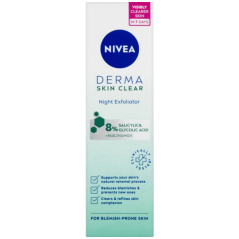 Nivea Derma Skin Clear Noční exfoliační pleťový peeling 40 ml