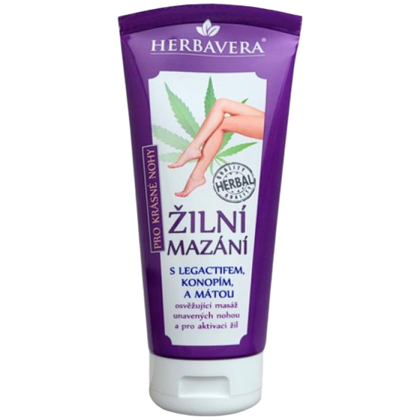 Herbavera žilní mazání s konopím a legactifem, 200 ml