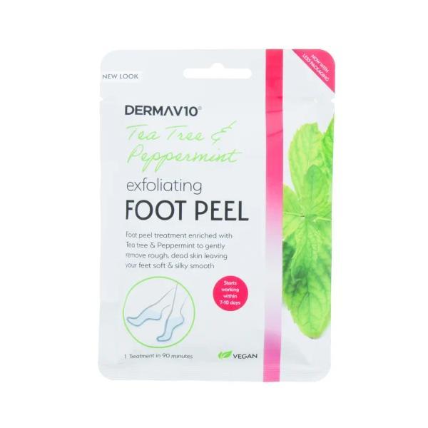 DERMA V10 Tea Tree oil Exfoliačná maska na nohy
