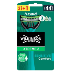 Wilkinson Sword Xtreme3 Sensitive jednorazový holičí strojček, 4 ks