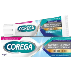 Corega bez příchuti extra silný fixační krém na zubní náhrady 40 g