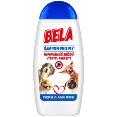 Bela šampón pre psy napomáhajúci zníženiu výskytu parazitov, 230 ml